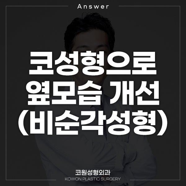 [일본 지식인]Q. 코성형만으로도 옆모습 깨끗해지나요?(비순각성형)