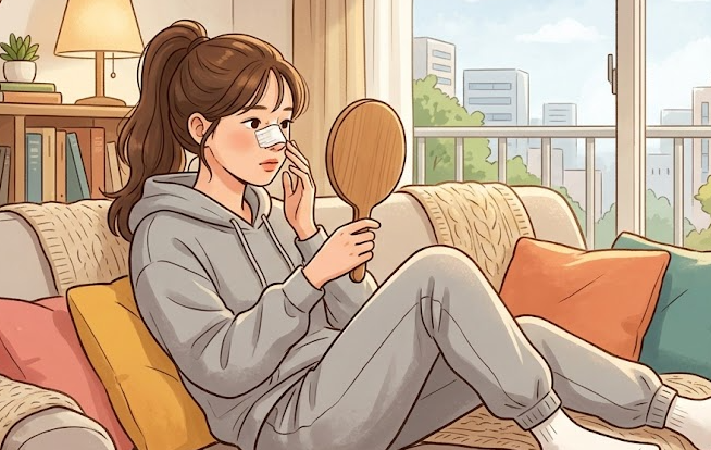 복코코끝성형 전후, 퍼진 코끝과 둔한 콧대 개선 과정 알아봐요 사진 3