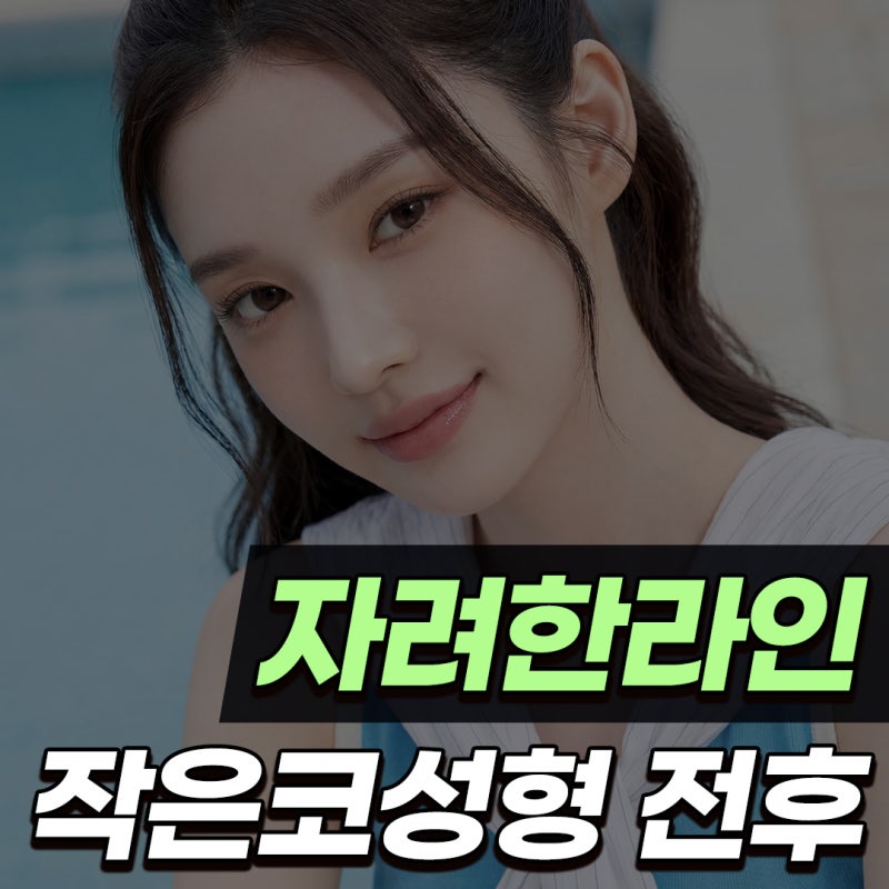 자려한코성형이란 무엇인가요? 작은코성형 고민 중이라면 확인하세요