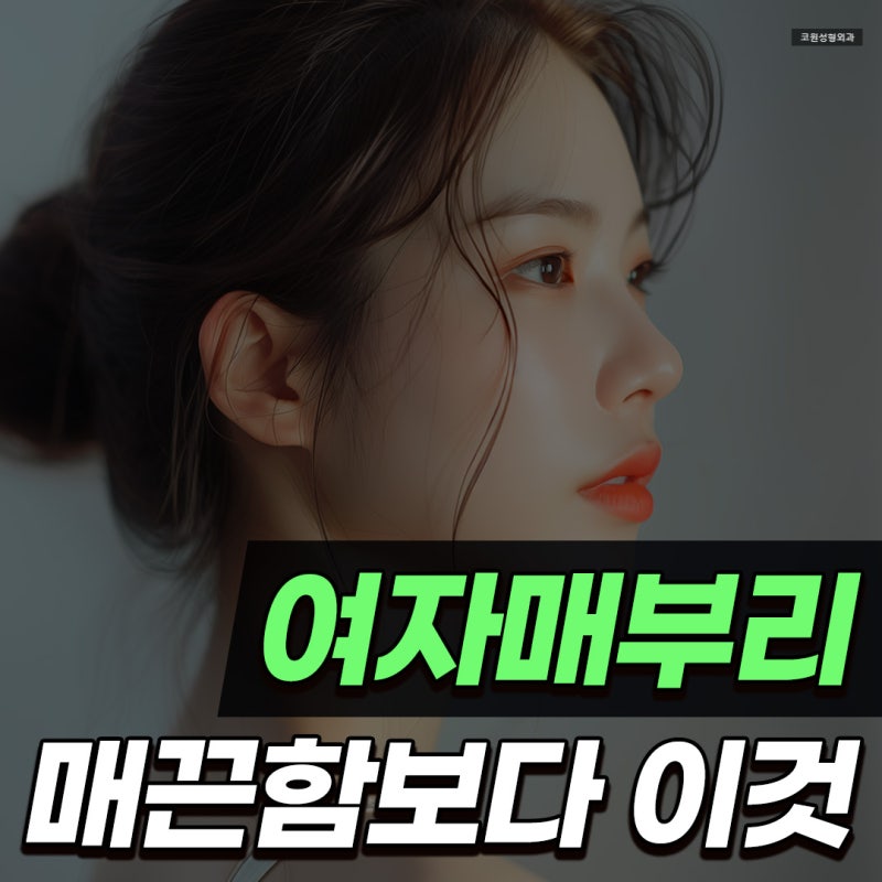 여자매부리코수술 무조건 매끈하게 깎기보다 먼저 볼 라인 기준