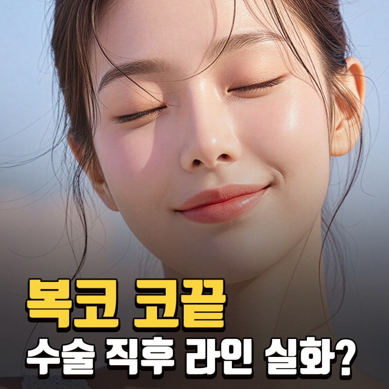 복코코끝성형 전후 차이! 코원성형외과에서 찾은 비율과 구조의 중요성