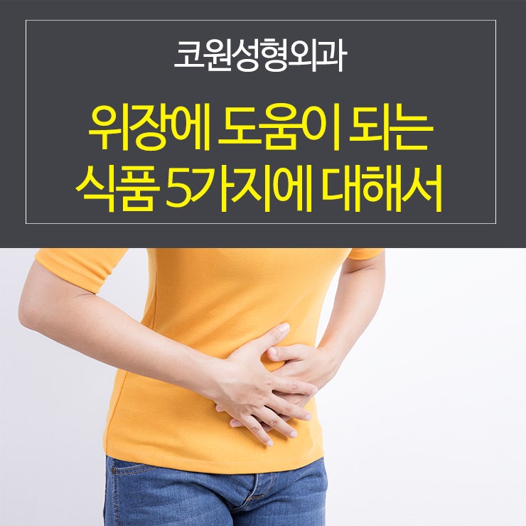 위장에 도움이 되는 식품 5가지에 대해서