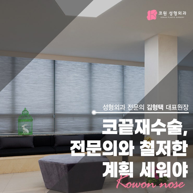 압구정코성형외과 : 김형택원장 맞춤형 코끝재수술