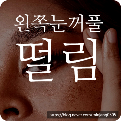 왼쪽 눈꺼풀 떨림 원인 및 대처방법