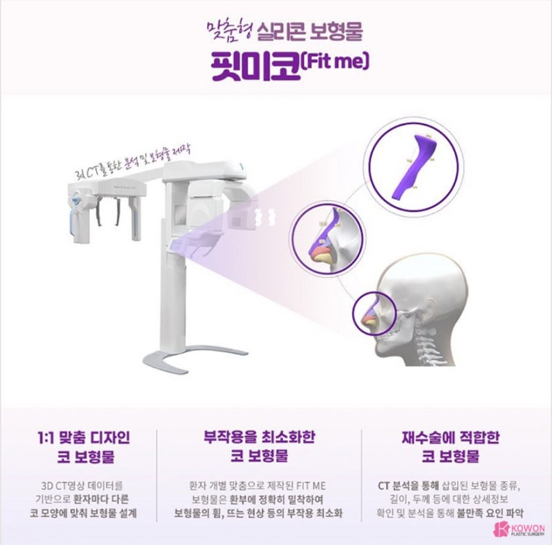 코성형 트렌트! 코원성형외과 3D 맞춤 보형물 핏미 도입 사진 6