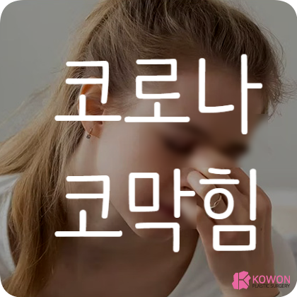코로나코막힘 환기 비염 인후두염 증상