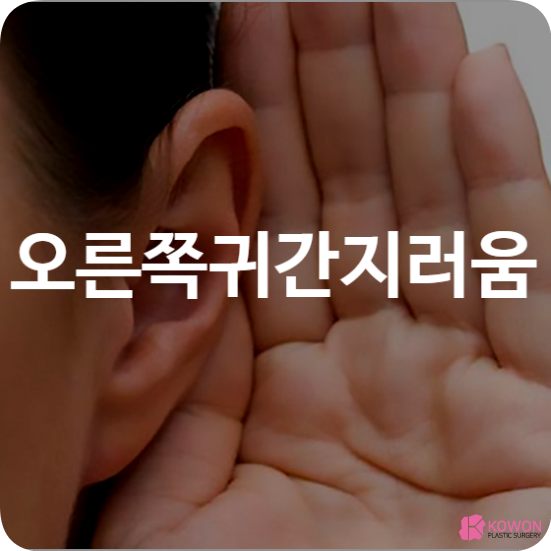 오른쪽귀간지러움 소리 증상 원인 및 해결 방법