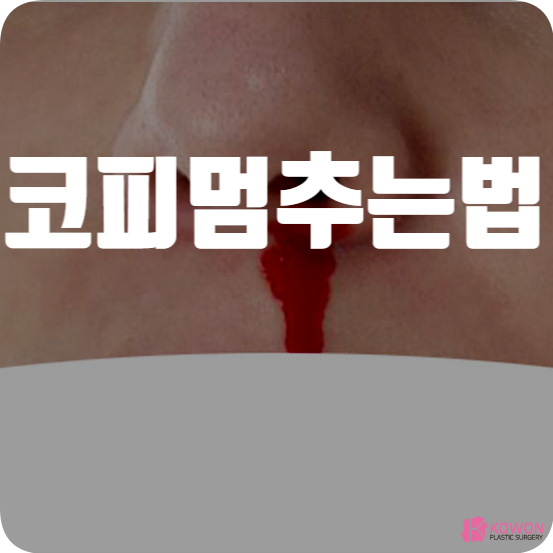 코피멈추는방법 증상 발생 원인 빈도가 잦다면