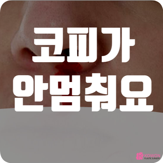 코피가안멈춰요 증상 출혈 혈액 건강 문제