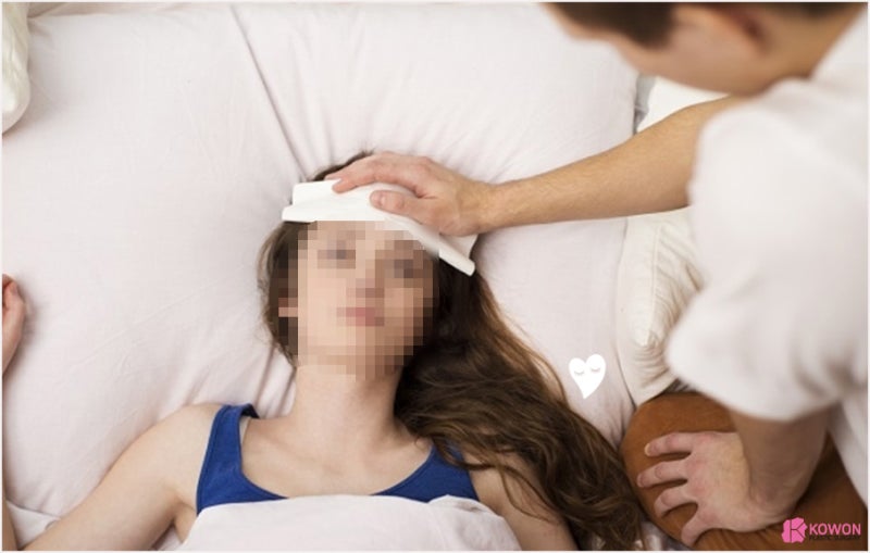 코막힐때 자세 혈자리 지압 견상 고양이 자세 사진 5