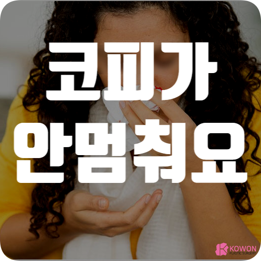 코피가안멈춰요 걱정 고민 증상 원인 해결 방법