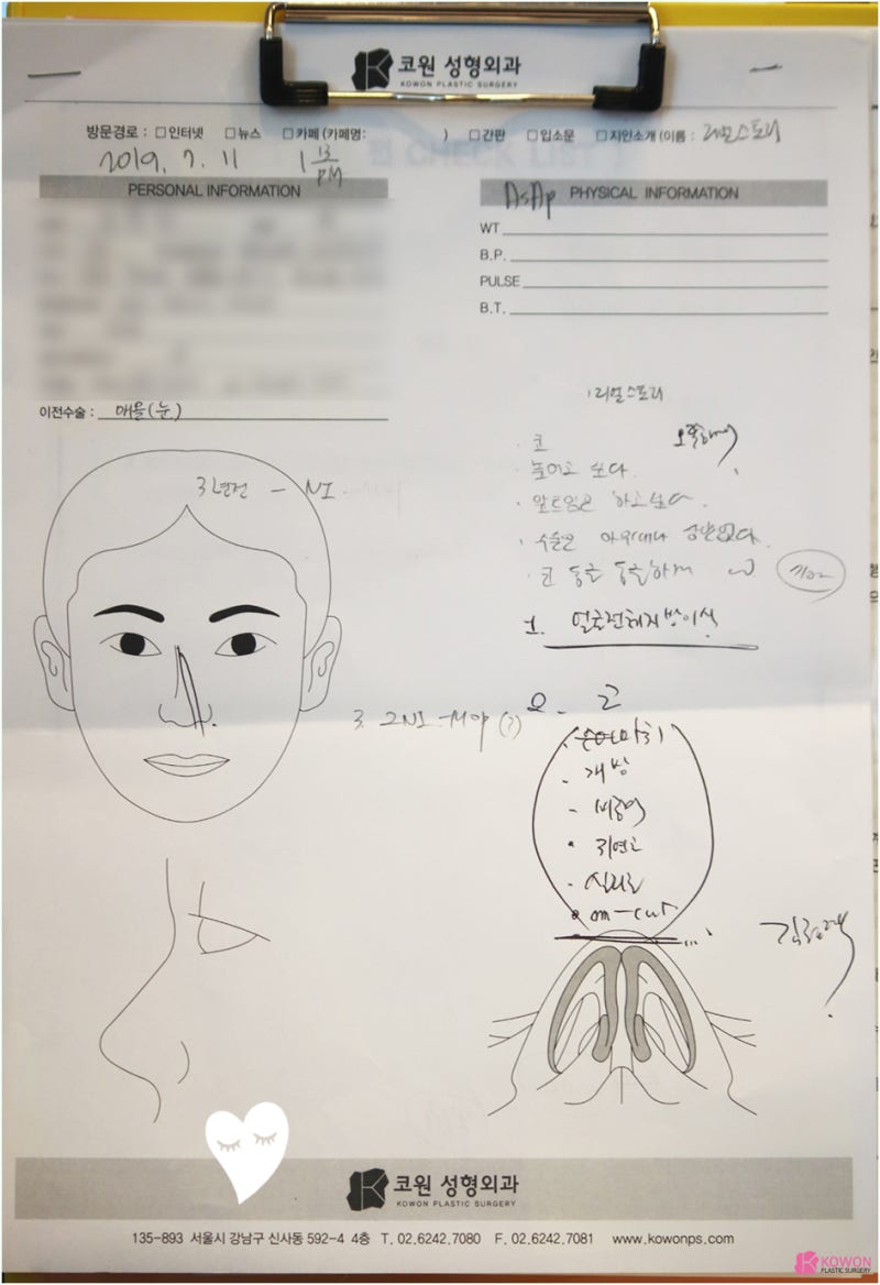 논현성형외과 작은코성형후기 종류 모양 이미지