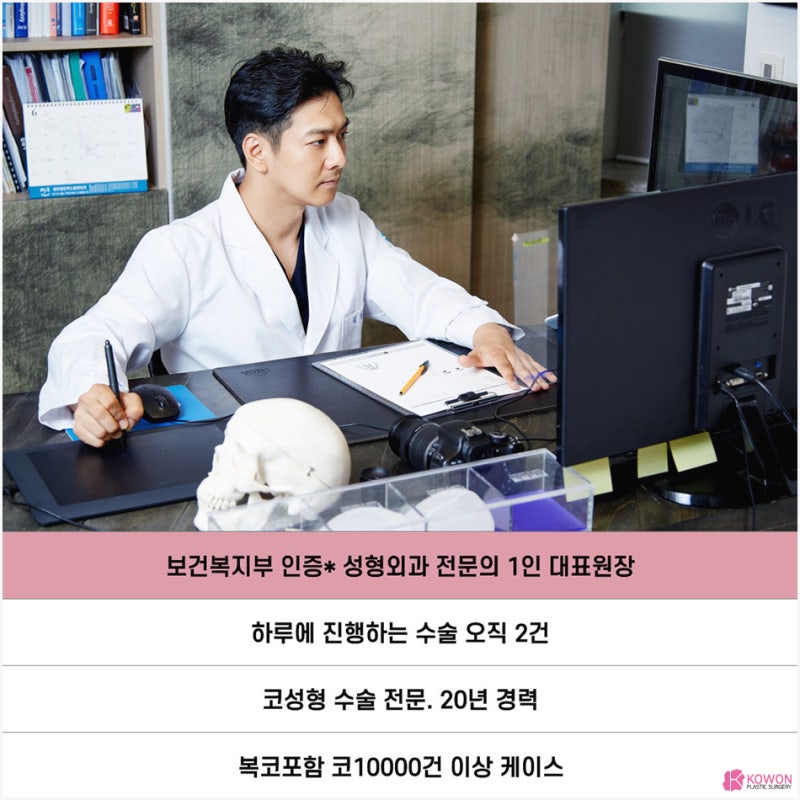 복코성형 전후 회복 코끝높이 따른 이미지 변화