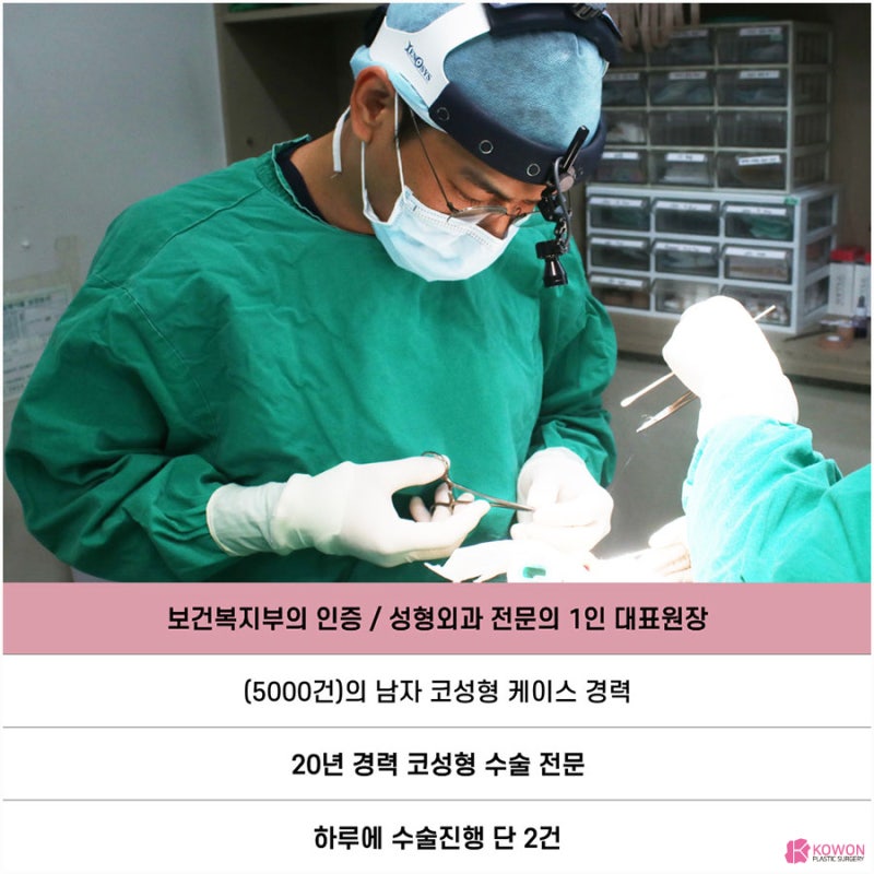 논현성형외과 남자 슬림한 콧대 모양 콧볼줄이기