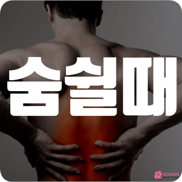 숨쉴때 오른쪽 등통증 쇳소리 갈비뼈 통증