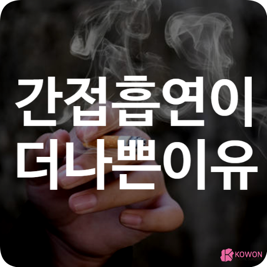 간접 흡연이 더 나쁜 이유 종류 피해 마스크 착용