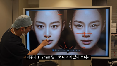 돌출입코성형, 비순각 각도와 비주내리기 수술의 관계성 - 1편 사진 15