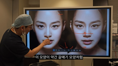 돌출입코성형, 비순각 각도와 비주내리기 수술의 관계성 - 1편 사진 16