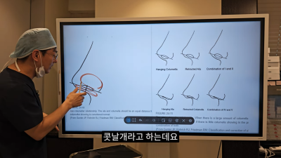돌출입코성형, 비순각 각도와 비주내리기 수술의 관계성 - 1편 사진 4