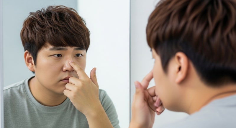 직선코, 사진보다 실물이 밋밋한 남성 필독