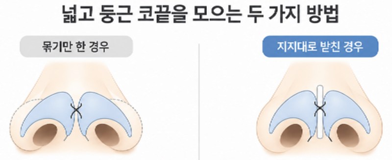 강남코성형외과 코끝연골묶기, 퍼진코·복코에 충분할까?